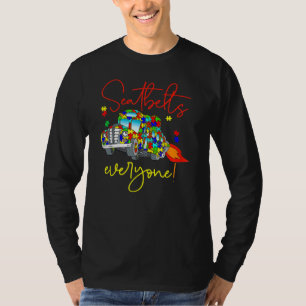 Camiseta Cinturones de seguridad Todos Conciencia del Autis