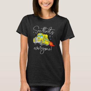 Camiseta Cinturones de seguridad Todos El Conductor Del Aut