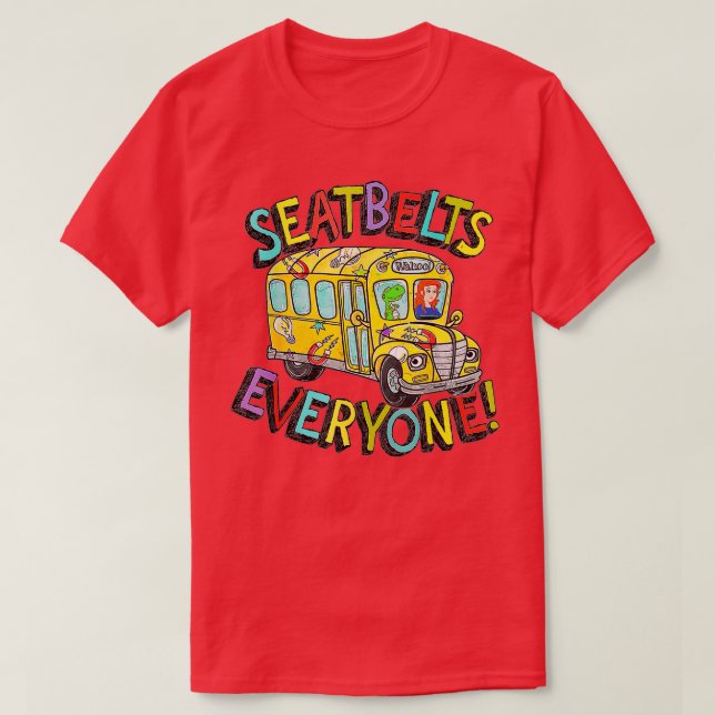 Camiseta Cinturones de seguridad Todos Funny Magic School B (Diseño del anverso)