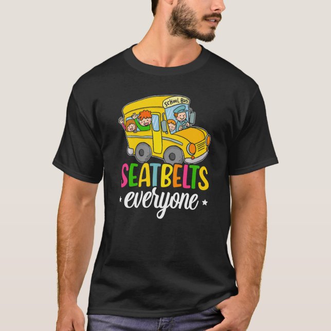 Camiseta Cinturones de seguridad Todos Los Conductores De A (Anverso)