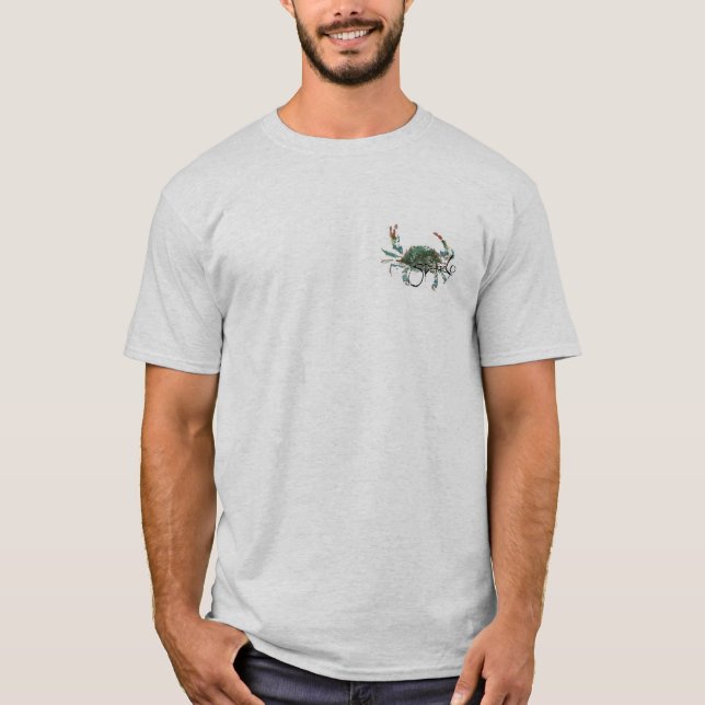 Camiseta Cinza Crab (Anverso)