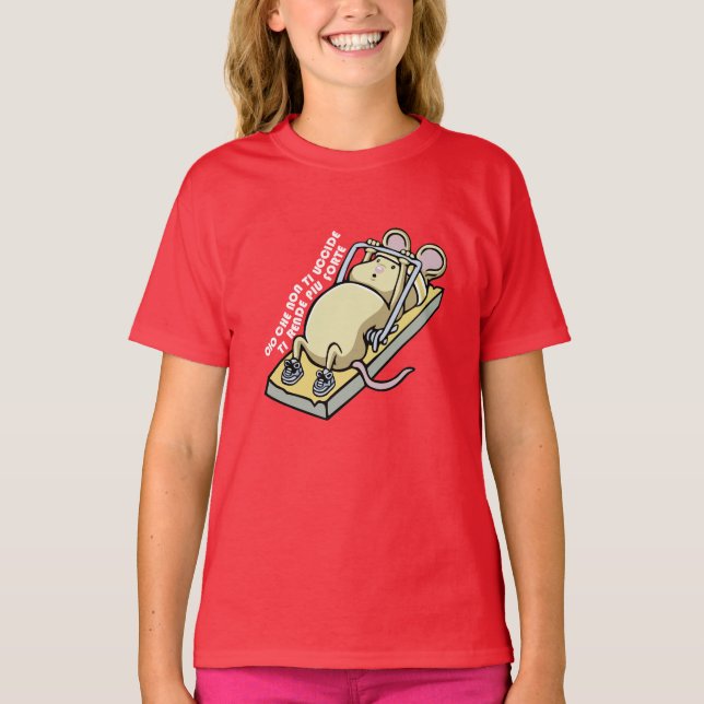 Camiseta Cio che non ti uccide ti rende piu forte (scuro) (Anverso)