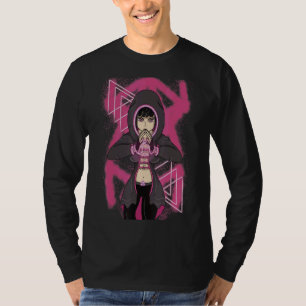 Camiseta Ciptografía H del hacker informático del Chica de