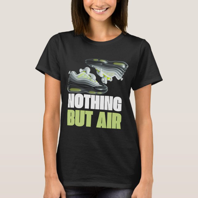 Camiseta Circa Sneaker Negra para Combinar con Air (Anverso)