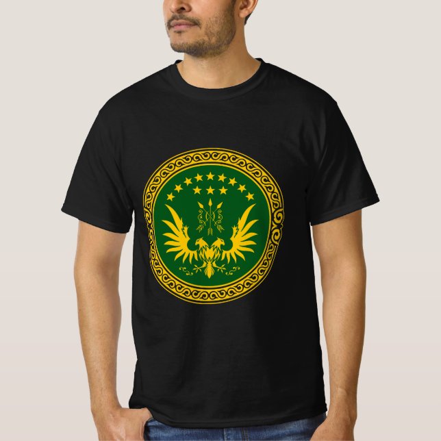 Camiseta Circasiano, adygea, bandera adiga, cáucaso norte. (Anverso)