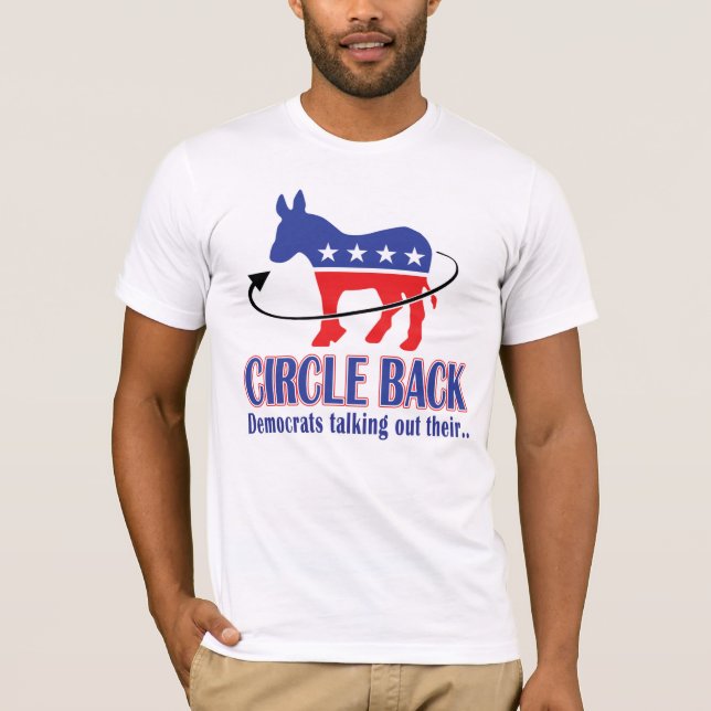 Camiseta "Circle Back" - Los demócratas hablan de su burro (Anverso)