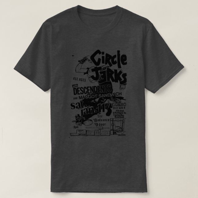 Camiseta Circle Jerks (Diseño del anverso)
