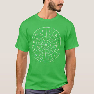 Camiseta Circle Of Fifths Musiceacher Music Student Musicia