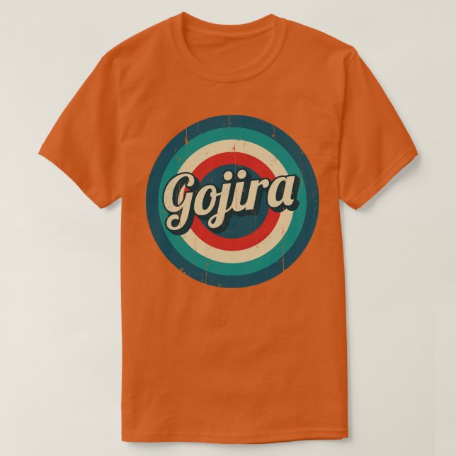 Camiseta Circle Retro Gojira (Diseño del anverso)