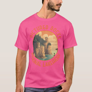Camiseta Circo afligido de rocas en el lago nacional