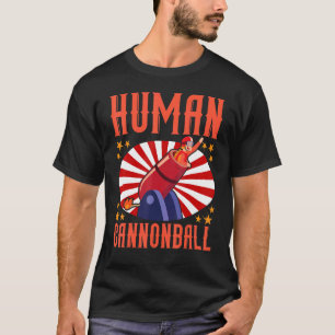 Camiseta Circo de Cannonball Humano y Payaso