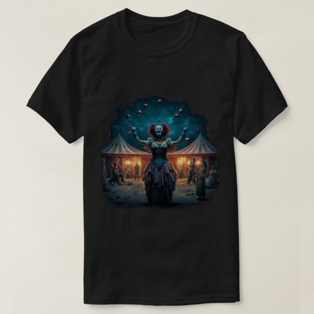 Camiseta Circo de Creepsia (Diseño del anverso)