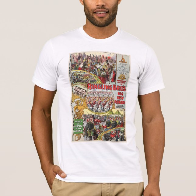 Camiseta Circo de Ringling Bros - circa 1899 (Anverso)