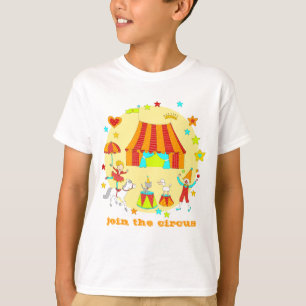 Camiseta Circo del mascota - "únase al circo "