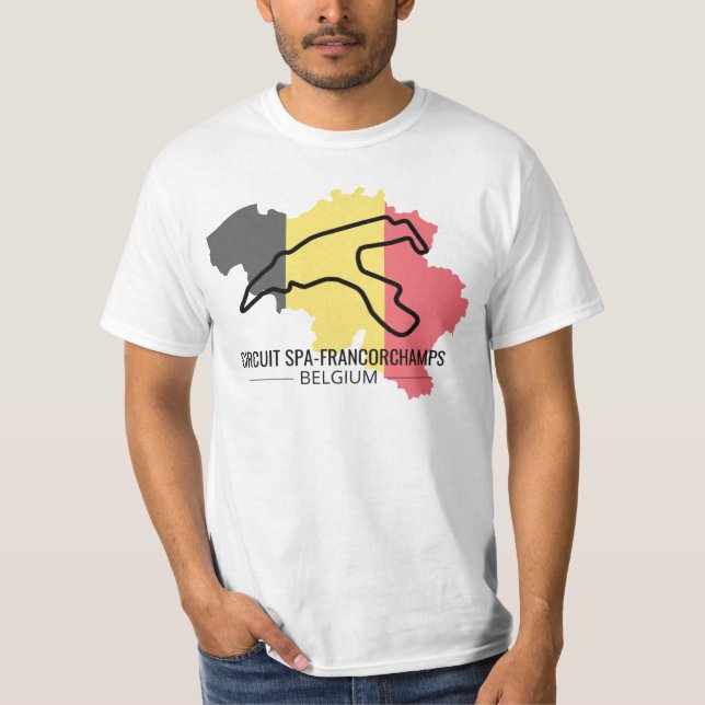 Camiseta Circuit Francorchamps para fans de Fórmul (Anverso)