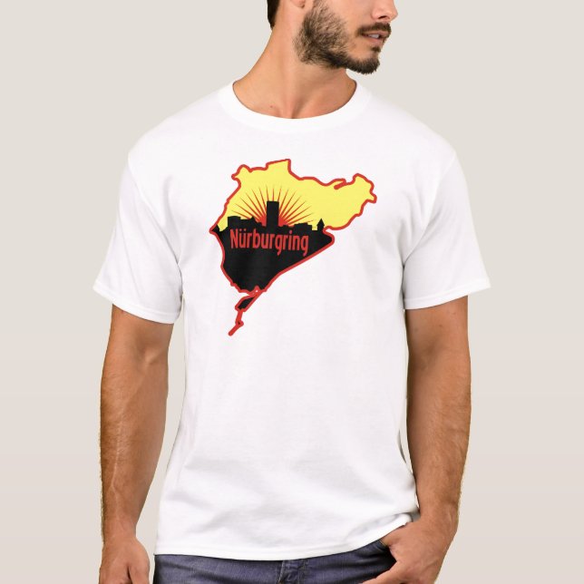 Camiseta Circuito de carreras de Nurburgring Nordschleife, (Anverso)