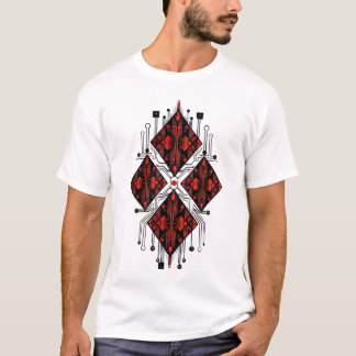 Camiseta Circuito de Diamante Rojo