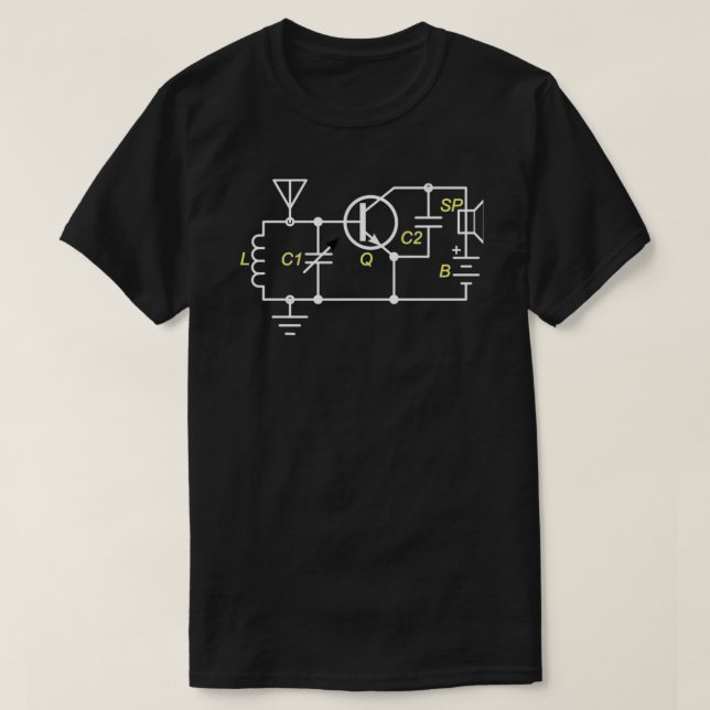 Camiseta circuito de radio T-Shirt Esencial.png (Diseño del anverso)