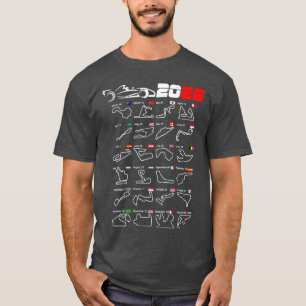 Camiseta Circuitos de carreras Calendar Formula 2026 v2