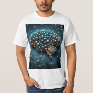 Camiseta Circulación de la sabiduría del cerebro tejida de 