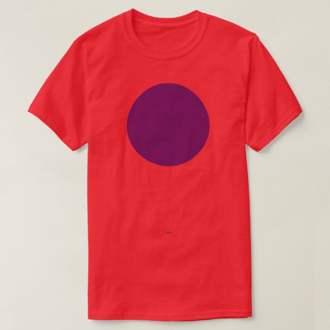 Camiseta Circular Crayola Violet (Diseño del anverso)