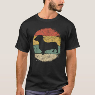 Camiseta Circular Retro Dachshund Owner Gift Doxie Parents