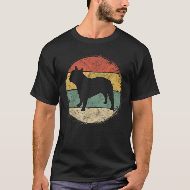 Camiseta Circular Retro French Bulldog Owner Gift Frenchie  (Anverso)