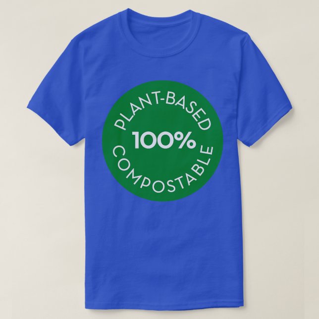 Camiseta círculo 100 compostable plantado (Diseño del anverso)