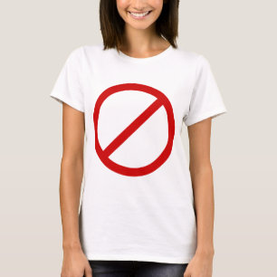 Camiseta Círculo Anti de la plantilla con la plantilla de