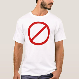Camiseta Círculo Anti de la plantilla con la plantilla de