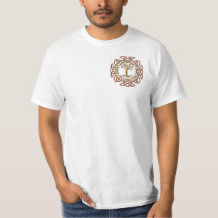 Camiseta Círculo celta Tee masculino irlandés