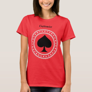 Camiseta Círculo Corazones de negro Thunder_Cove