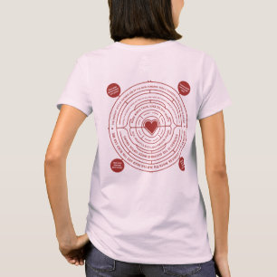 Camiseta Círculo de Afirmaciones Inspiradoras de la Bondad 