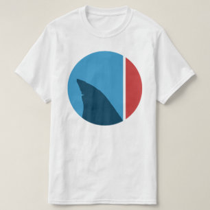 Camiseta círculo de aleta de tiburón