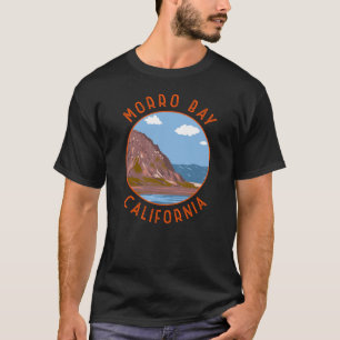 Camiseta Círculo de alteración retro de Morro Bay Californi