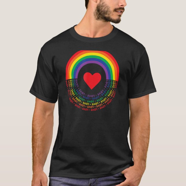 Camiseta Círculo de amor arcoiris Todo Incluido Adhesión Co (Anverso)
