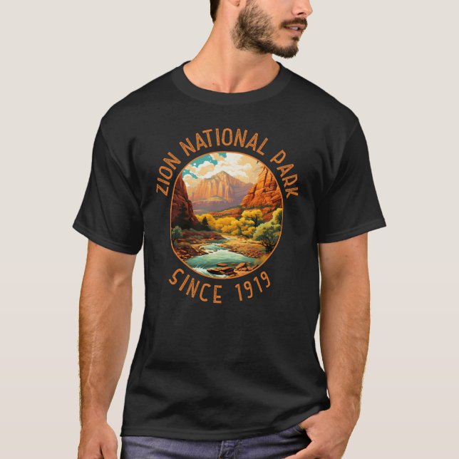 Camiseta Circulo de angustia del Parque Nacional de Zion (Anverso)