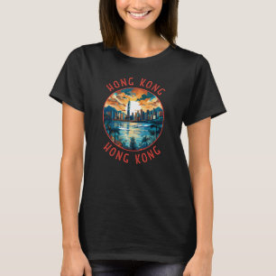 Camiseta Círculo de angustia retro de Hong Kong en China