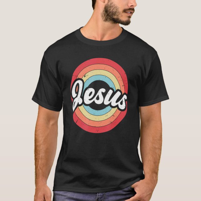 Camiseta Círculo de arcoiris Inspirador de Jesús (Anverso)