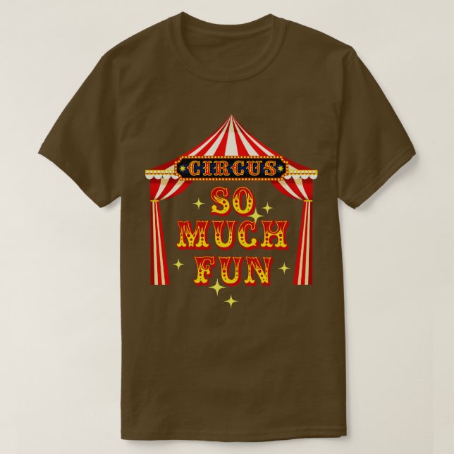 Camiseta Círculo de artistas de circo tan divertido (Diseño del anverso)