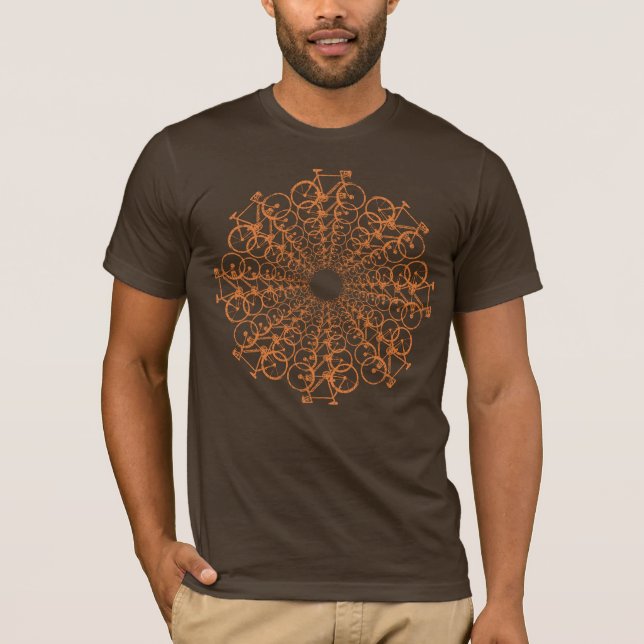 Camiseta círculo de bicicletas. el biking inspirado (Anverso)
