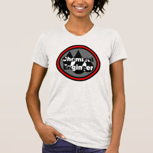 Camiseta Círculo de caídas de ingeniero químico