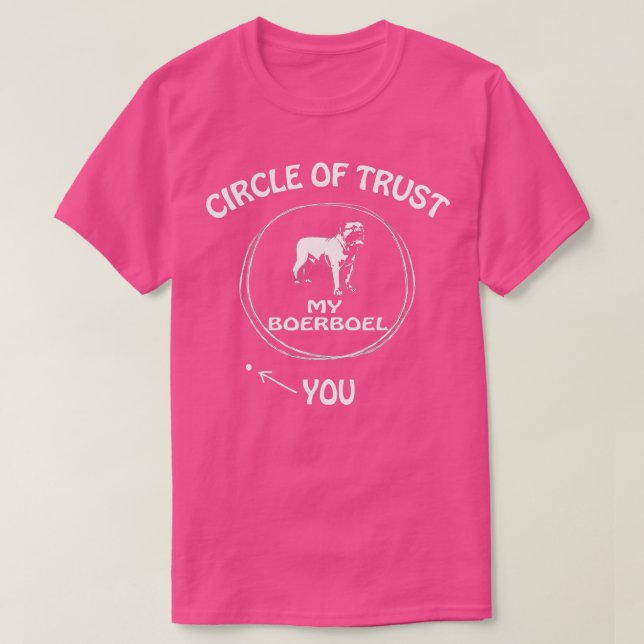 Camiseta Círculo de confianza Boerboel Gracioso para los am (Diseño del anverso)