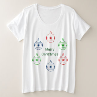 Camiseta - Círculo de decoraciones navideñas