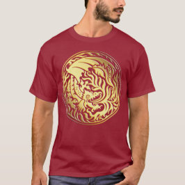 Camiseta Círculo de dragón - Oro