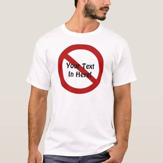 Camiseta Círculo de encargo con raya vertical (Anverso)