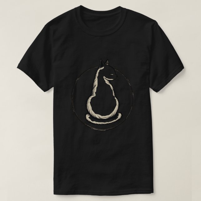 Camiseta Círculo de Gato (Diseño del anverso)