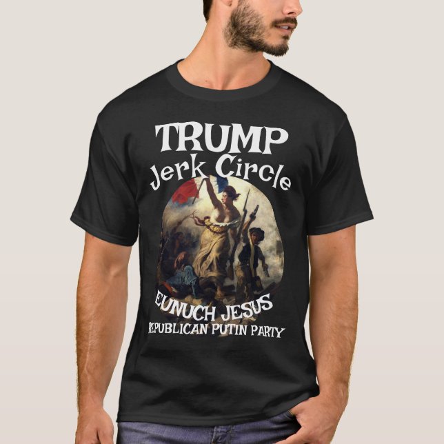 Camiseta Círculo de gilipollas de Trump Jesús RasputinStali (Anverso)