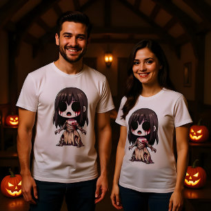 Camiseta Círculo De Halloween En El Espantoso Diseño De Dis