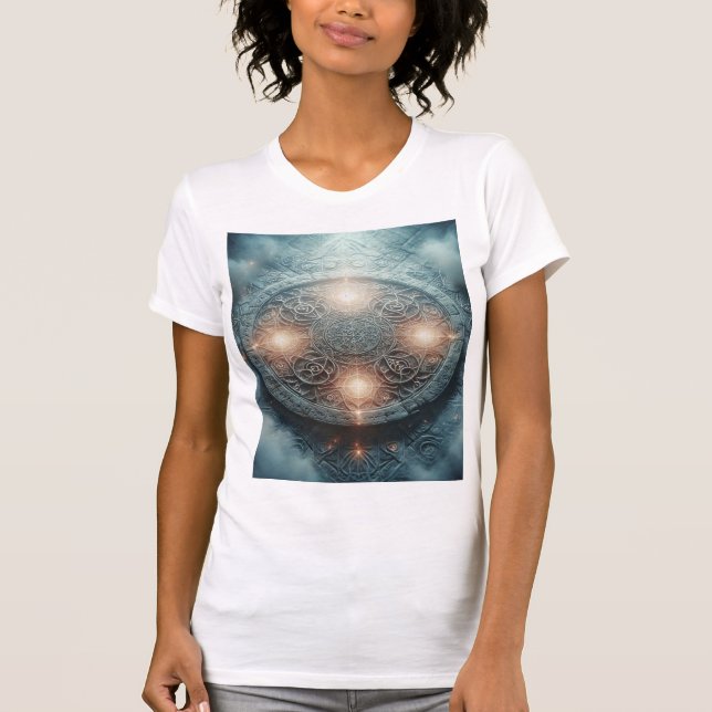 Camiseta Círculo de Hechizo Celestial – Alquimia Brillante (Anverso)